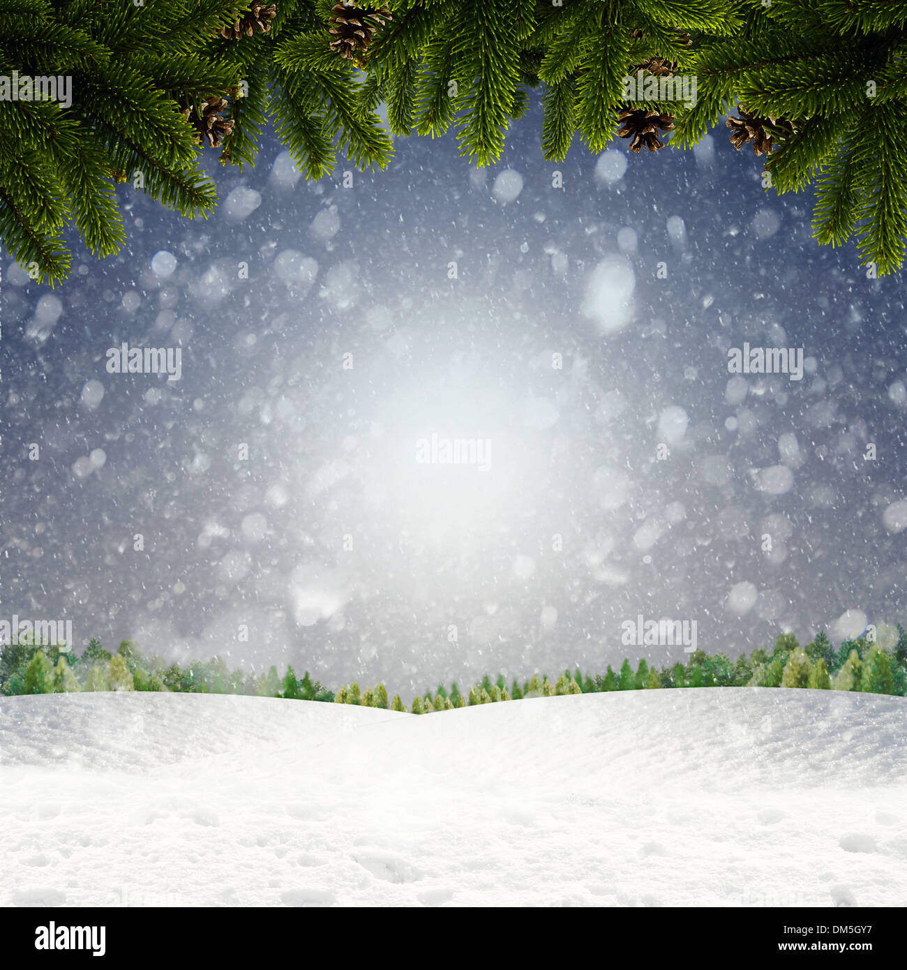 Abstrakte Winter und Weihnachten Hintergründe für Ihr design Stockfoto