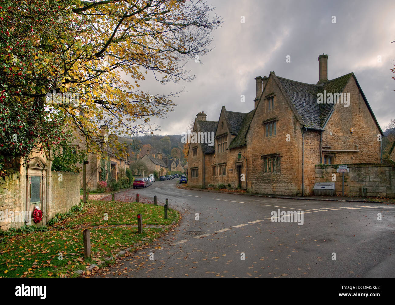 Das beliebte Reiseziel von Stanton, Gloucestershire, England. Stockfoto