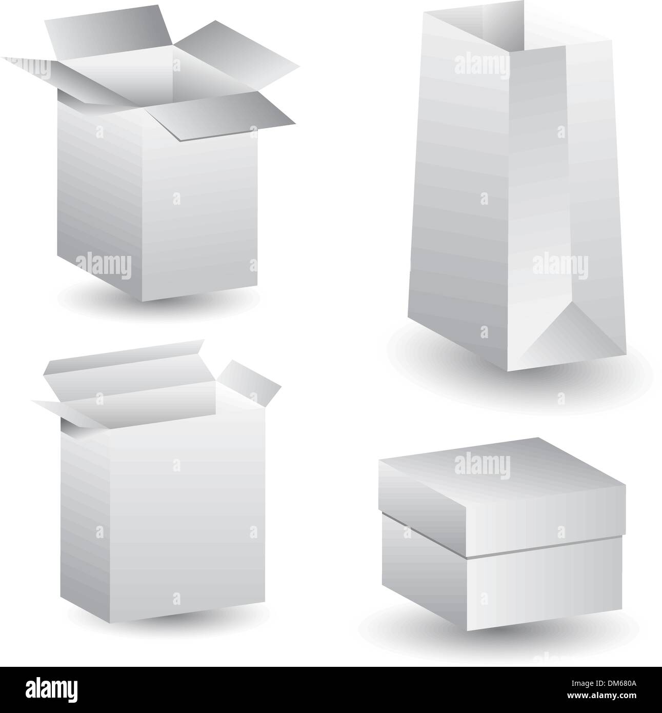 3D-Boxen Stock Vektor