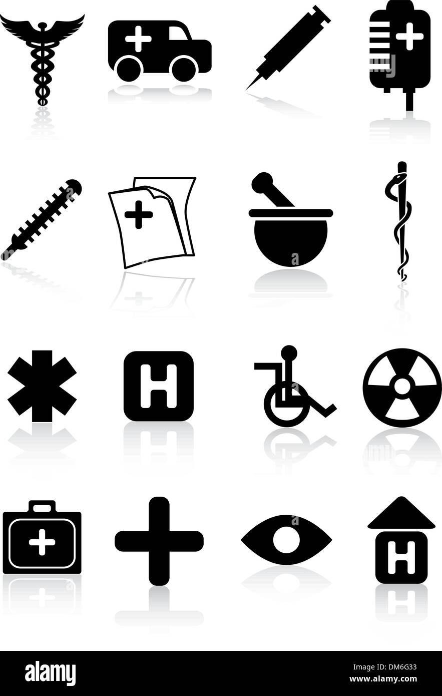 Medizinische Icon-Set Stock Vektor