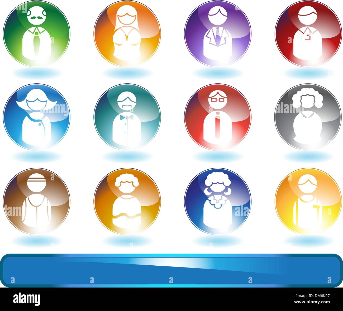 Menschen Symbole Stock Vektor