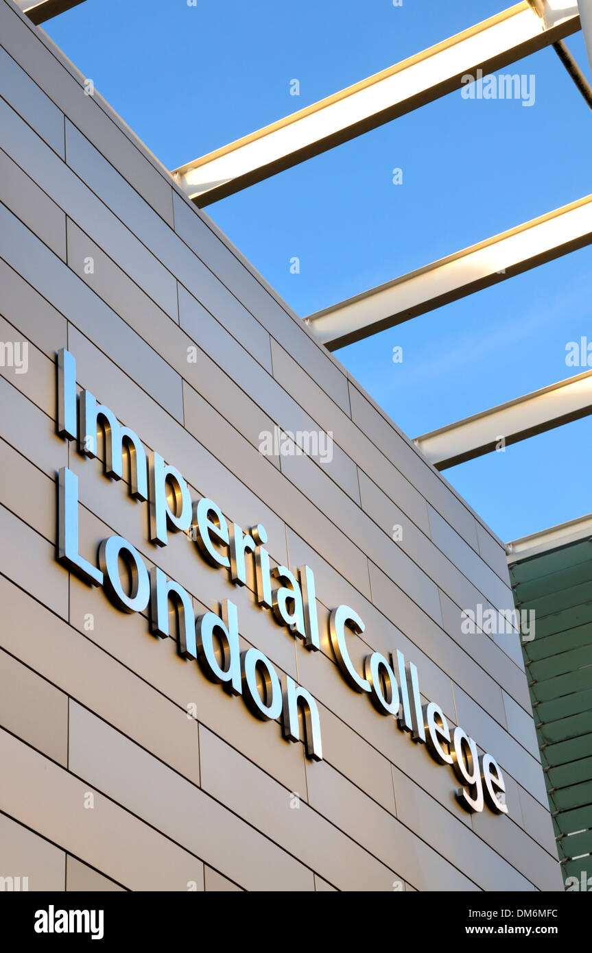 London, England, Vereinigtes Königreich. Imperial Collage, University of London, Ausstellung unterwegs. Stockfoto