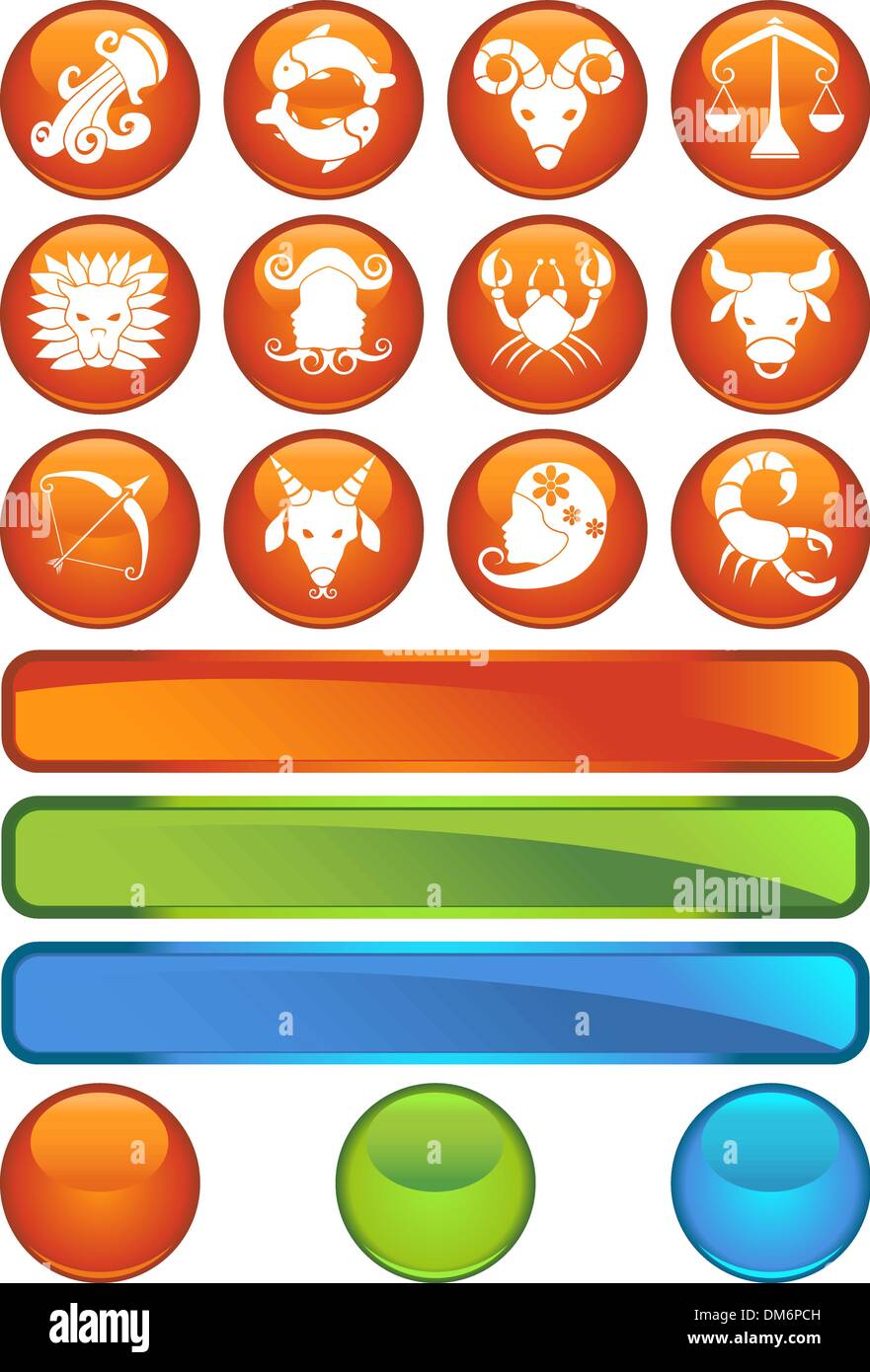 Tierkreis-Symbolen Stock Vektor