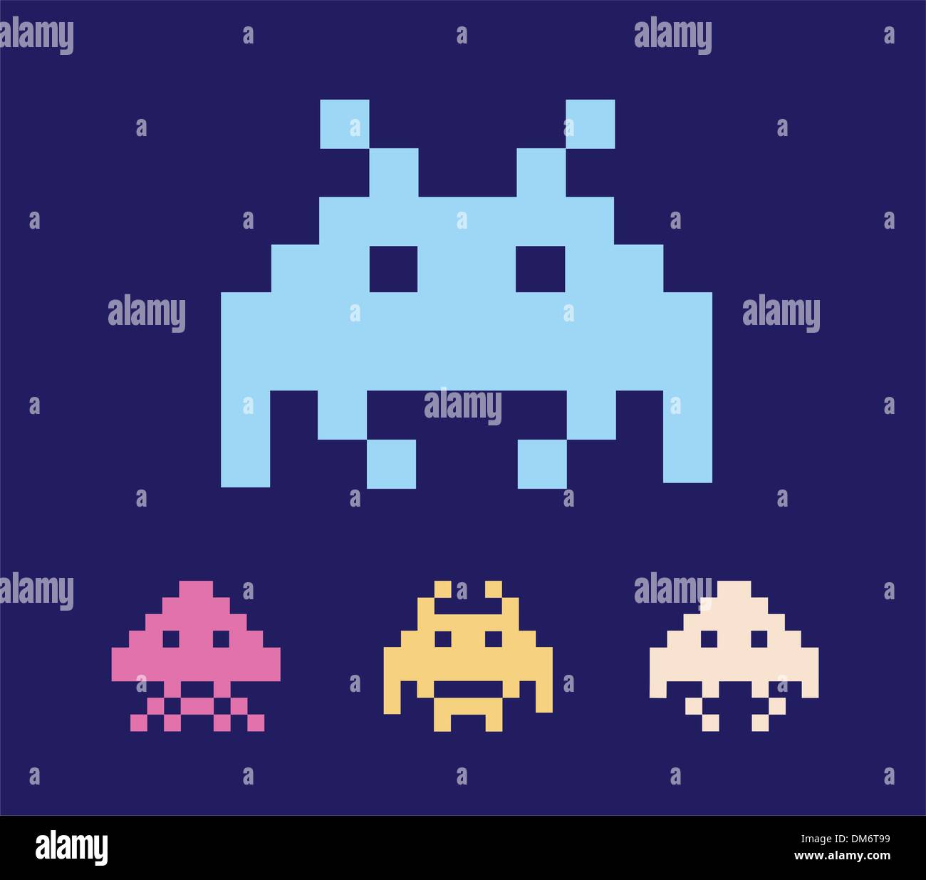 Space Invaders Stock Vektor