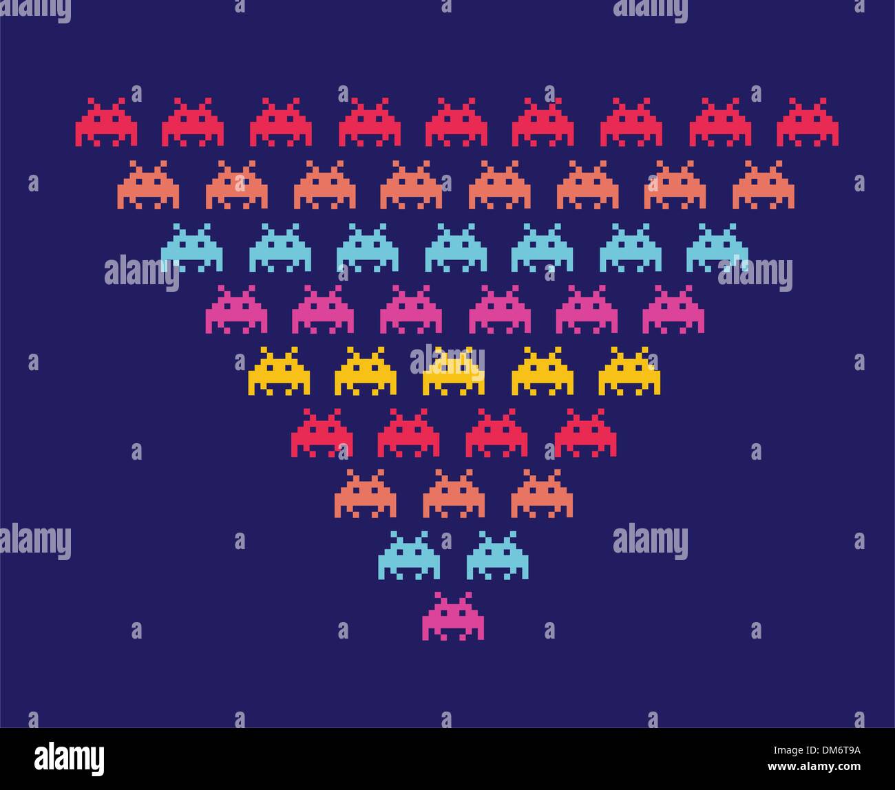 Space Invaders Stock Vektor