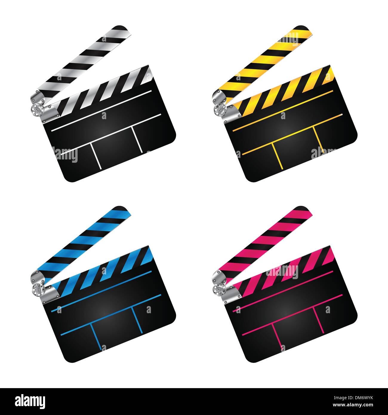 Film-Klöppel-boards Stock Vektor