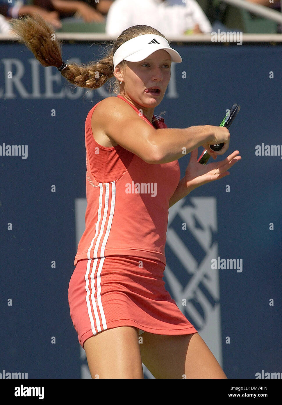 11. August 2005; Carson, Kalifornien, USA; WTA pro ANNA CHAKVETADZE während der JPMorgan Chase Open im Home Depot Center. Obligatorische Credit: Foto von Vaughn Youtz/ZUMA Press. (©) Copyright 2005 von Vaughn Youtz. Stockfoto