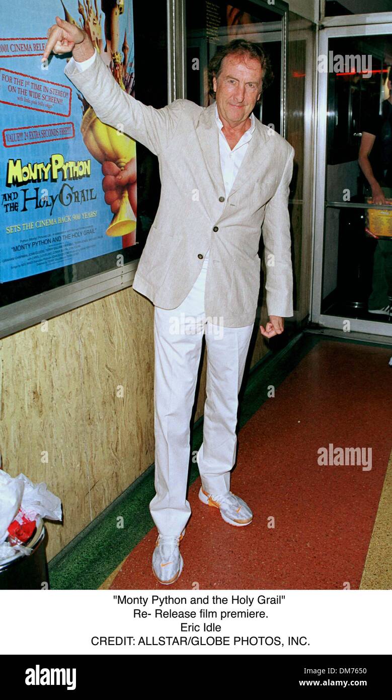 "Monty Python and the Holy Grail''. Re - Release Filmpremiere. Eric Idle. Stockfoto