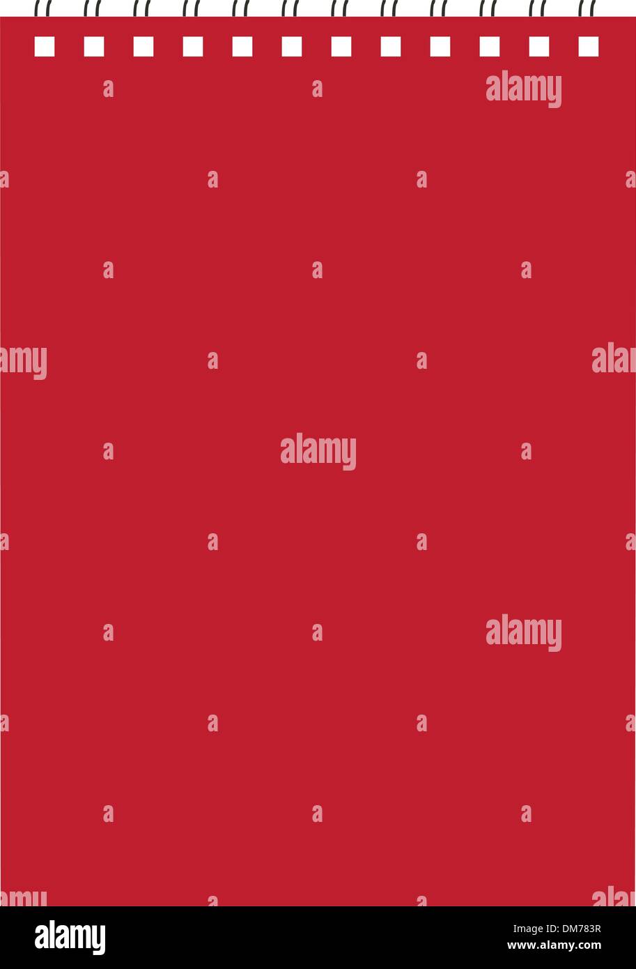 Notebook rote Abdeckung für Ihr design Stock Vektor