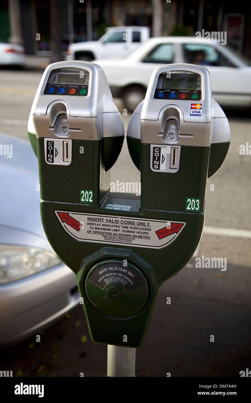 Parkuhr in Riverside, California, CA, Vereinigte Staaten von Amerika, USA, Vereinigte Staaten Stockfoto