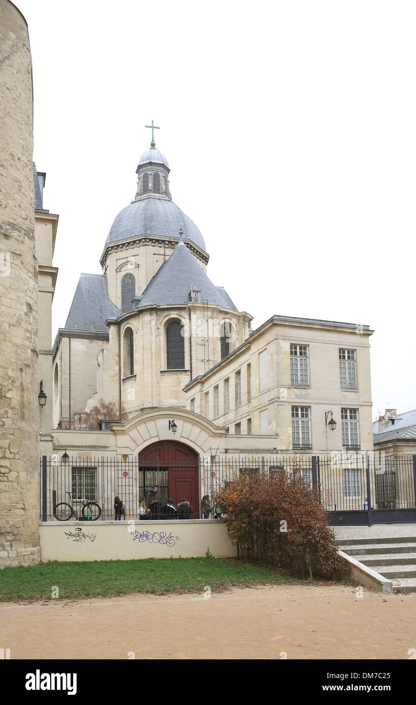 Lycée Charlemagne Schule. Paris, Frankreich, Europa Stockfoto