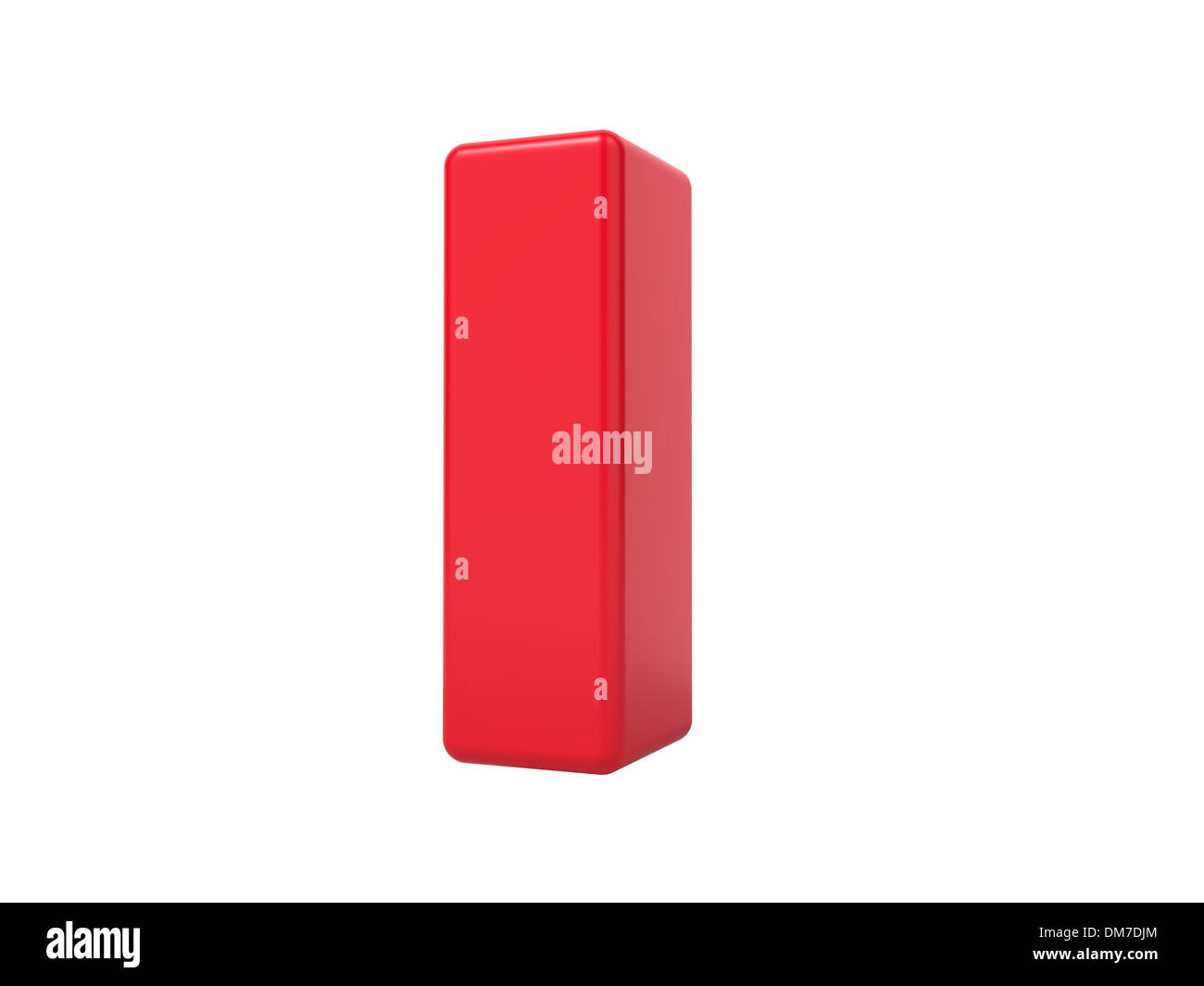 Rot 3D Buchstabe I Stockfoto