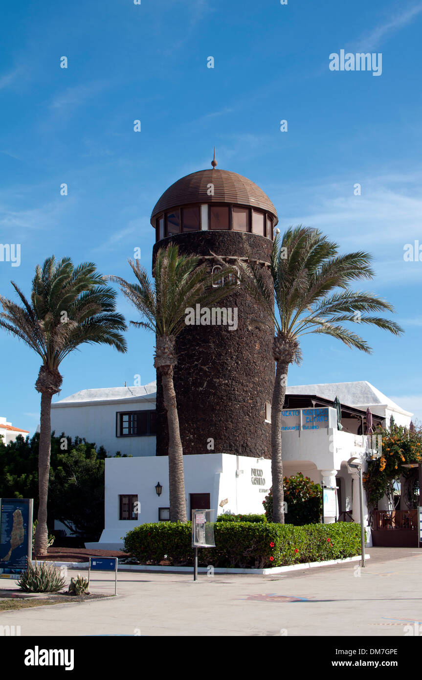 Puerto Castillo Restaurant, Caleta de Fuste, Fuerteventura, Kanarische Inseln, Spanien Stockfoto