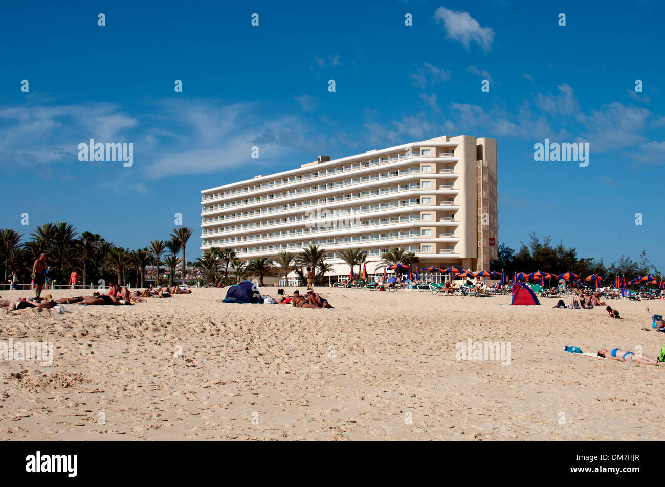 Rui Hotel, Oliva Beach, Corralejo, Fuerteventura, Kanarische Inseln, Spanien Stockfoto