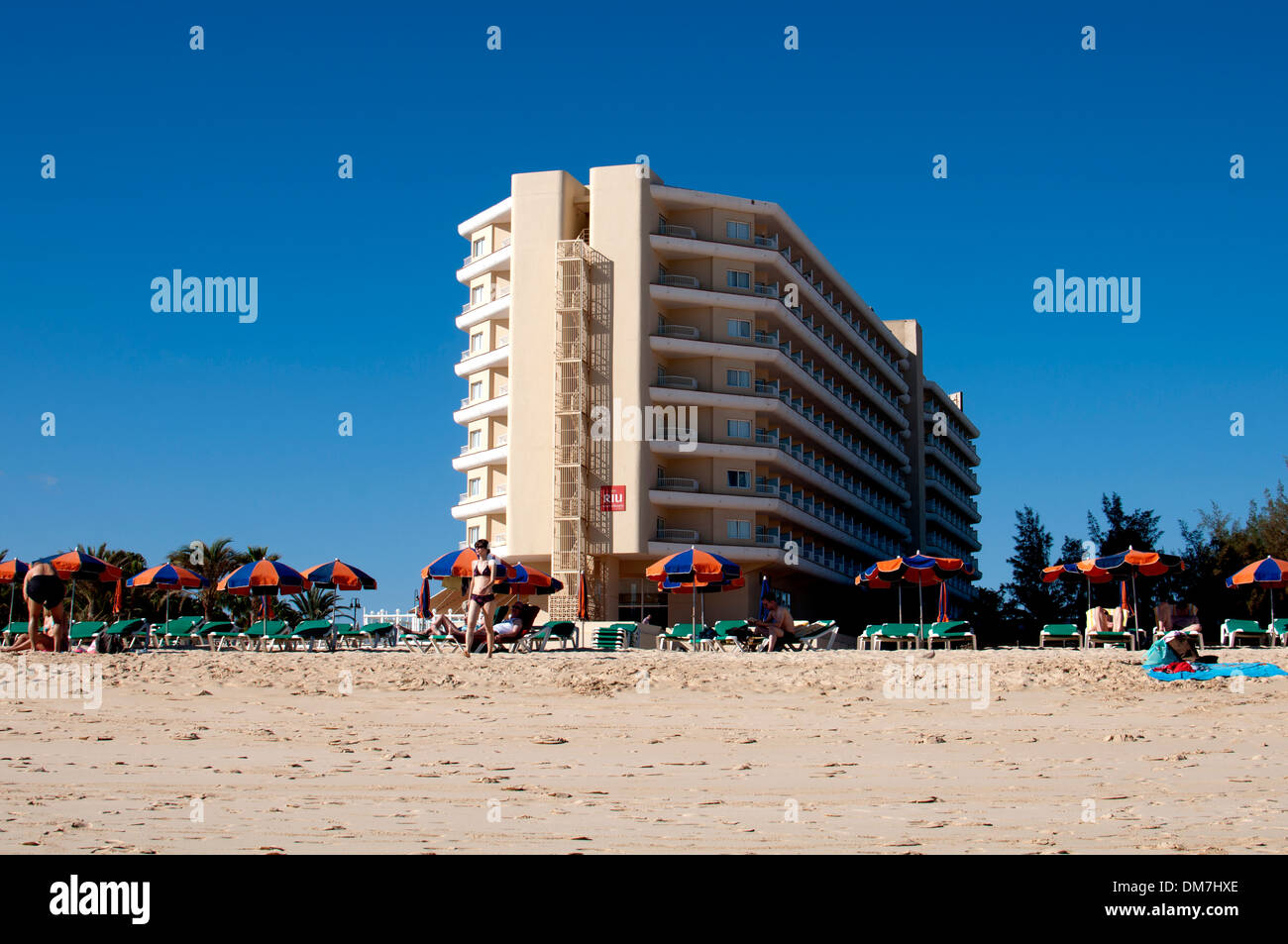 Rui Hotel, Oliva Beach, Corralejo, Fuerteventura, Kanarische Inseln, Spanien Stockfoto