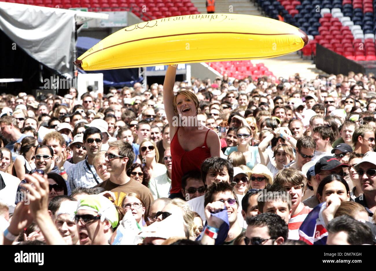 23. Juni 1941 - Vereinigtes London, Vereinigtes Königreich - LIVE EARTH Konzert, WEMBLEY STADIUM, LONDON, Königreich-07-07-2007.PHOT von MARK CHILTON - - 2007.ATMOSPHERE. K53738 (Kredit-Bild: © Globe Photos/ZUMAPRESS.com) Stockfoto