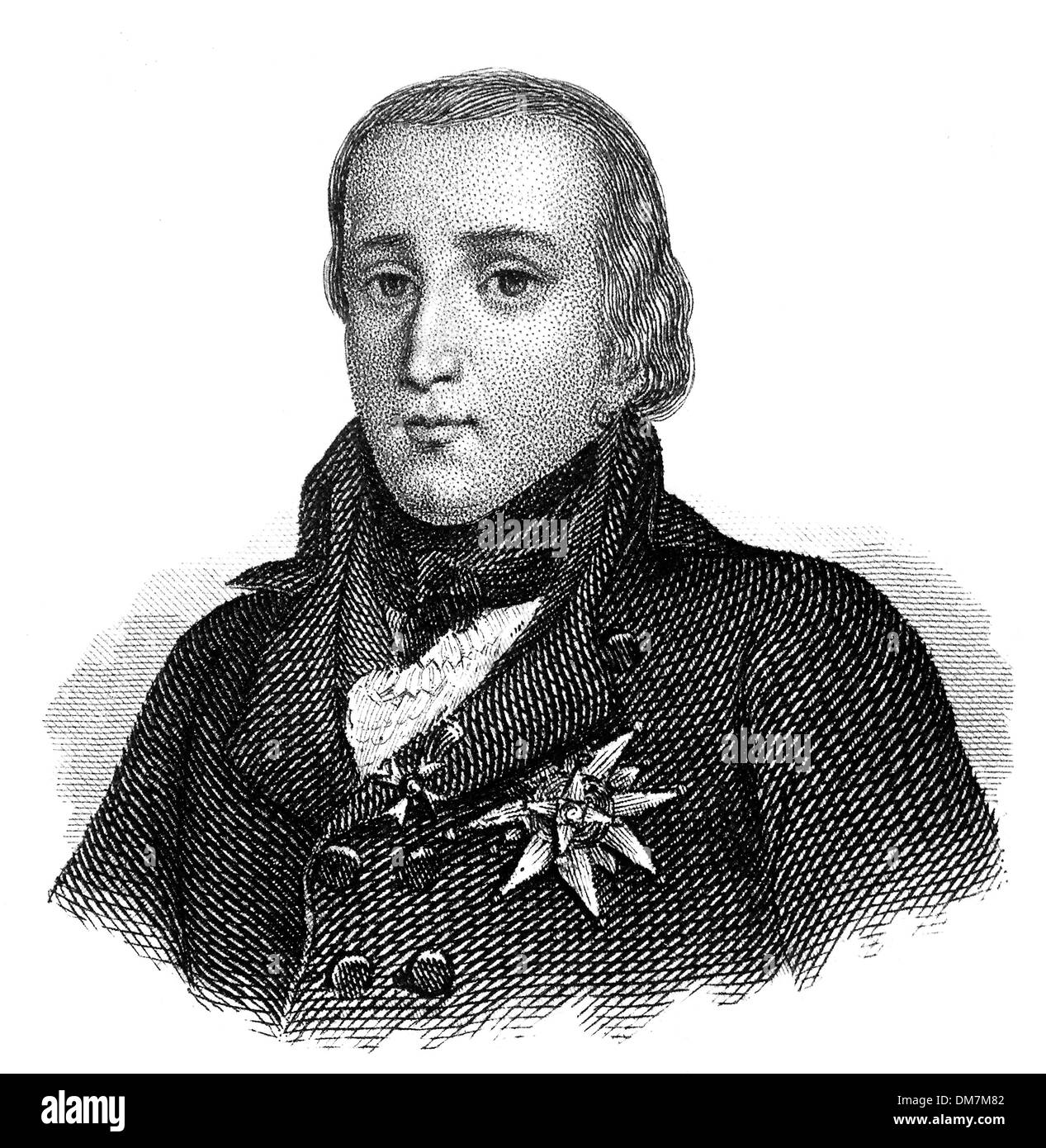 Louis Antoine de Bourbon, Herzog von Enghien, 1772-1804, ein Verwandter der Bourbon Könige von Frankreich, Stockfoto