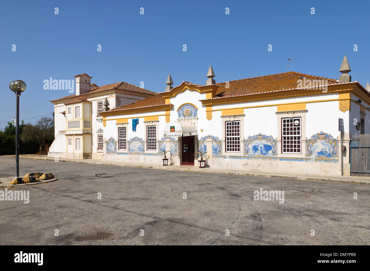 Bahnhof in Alentejo, Portugal, Europa Stockfoto