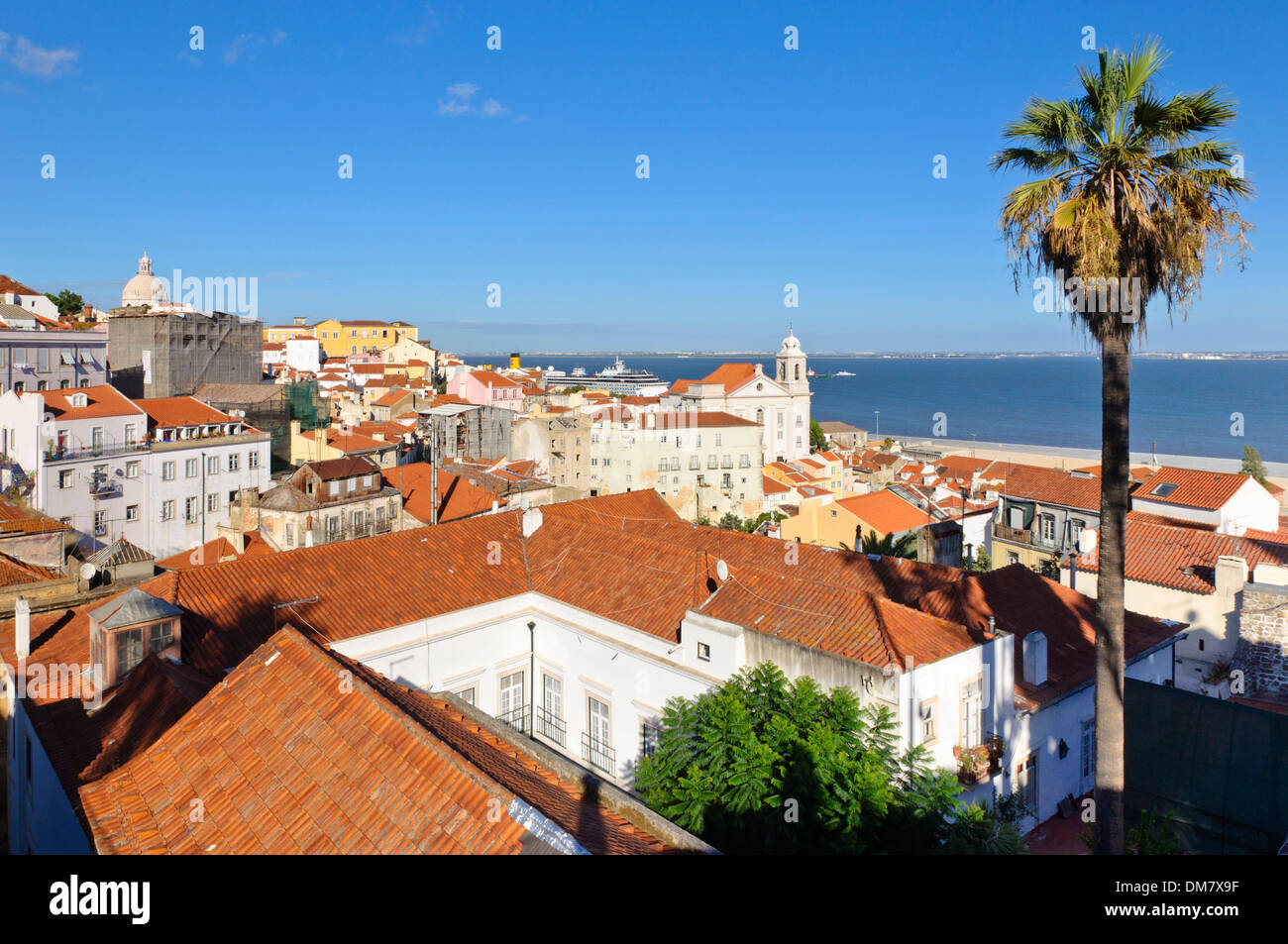 Blick auf die Kuppel der Igreja de Santa Engrácia, Lissabon, Portugal, Europa Stockfoto