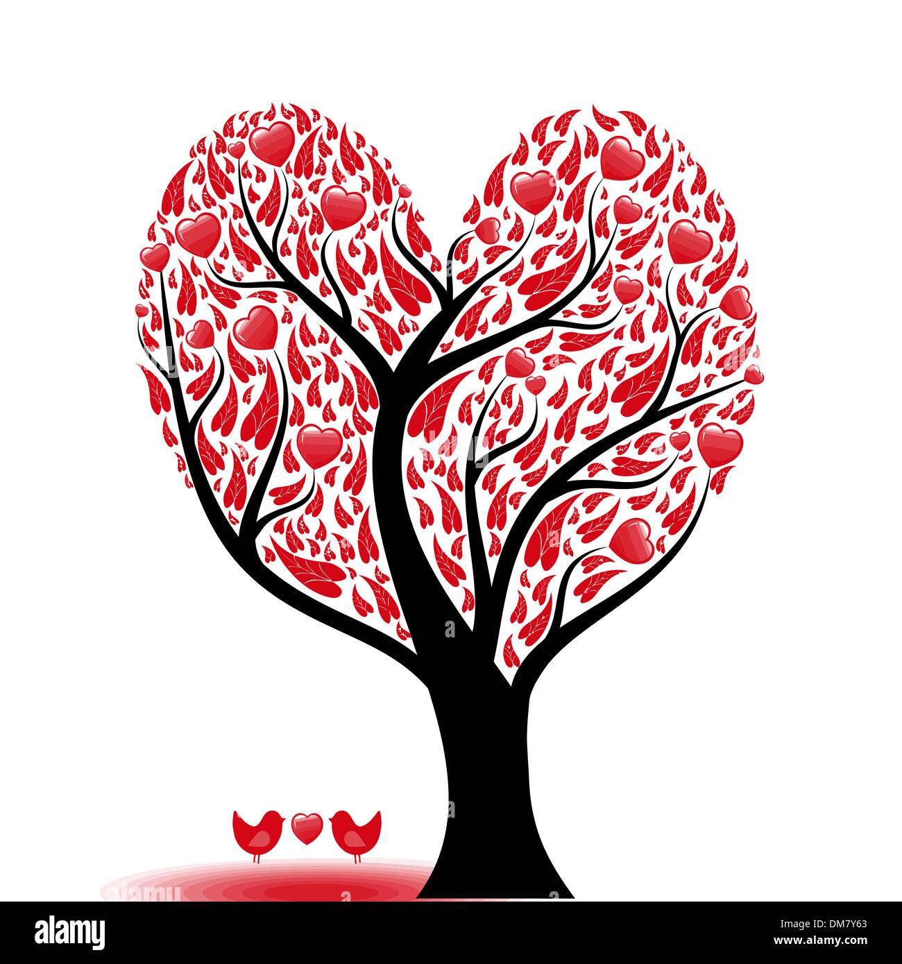 Baum der Liebe Stock Vektor