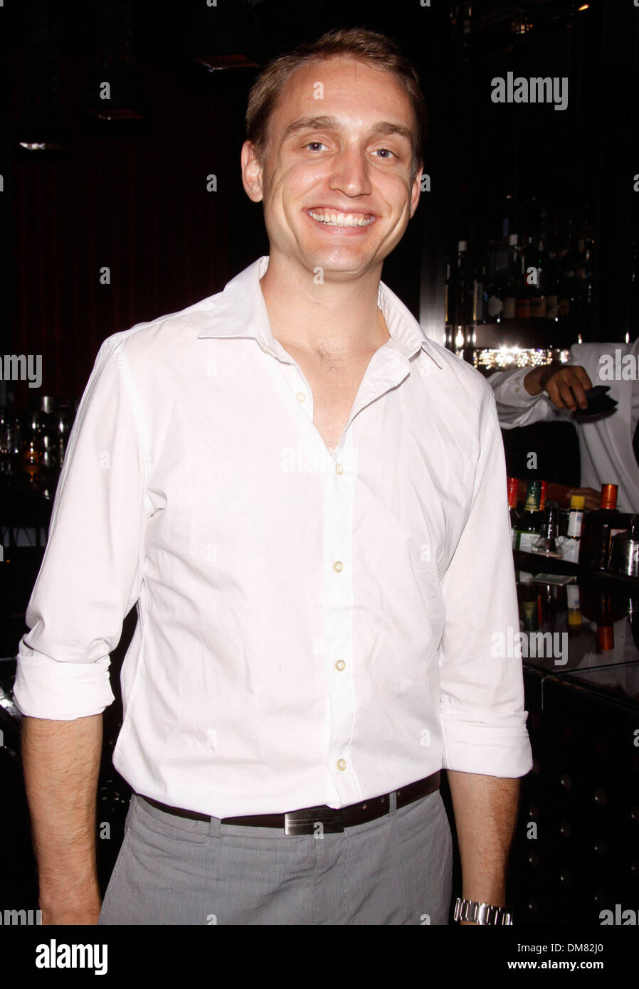 Ben Curtis Closing Night after-Party für Broadway-Stück 'Clybourne Park' auf Lämmer Club New York Restaurant New York City USA- Stockfoto