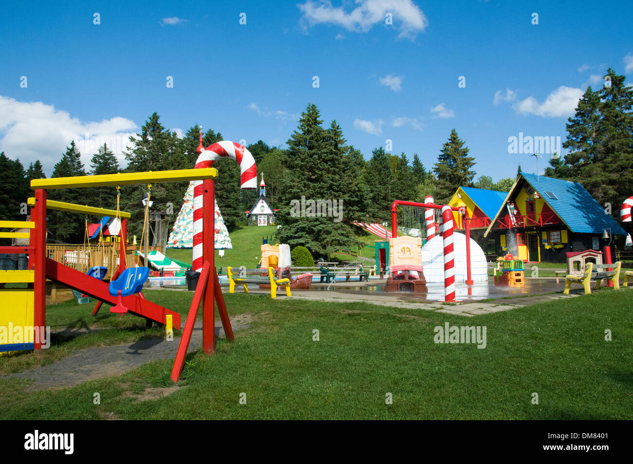 Santa Village - Vergnügungspark in der Laurentians Quebec Kanada Stockfoto