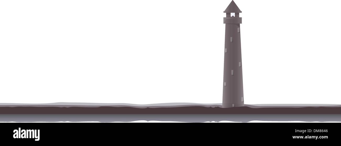 Vektor-Leuchtturm Stock Vektor