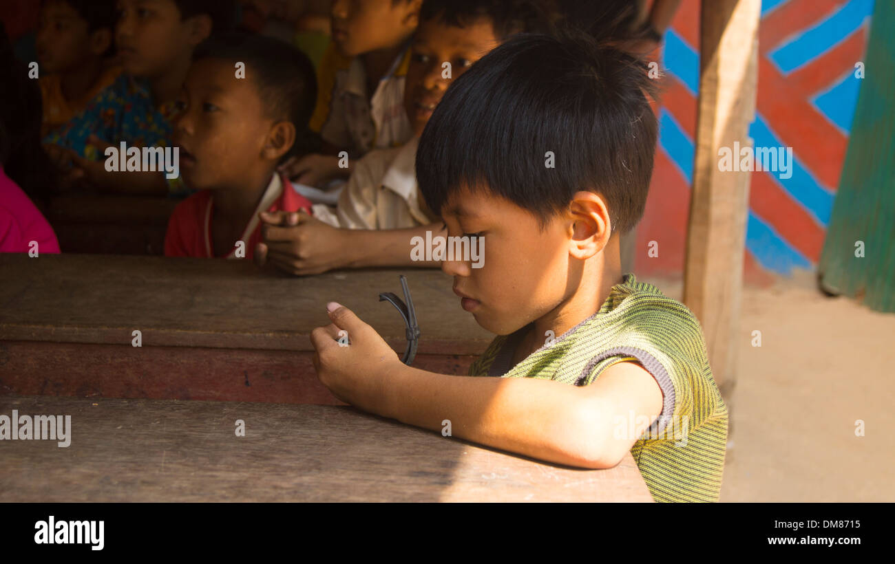 Grundschule Kinder Bildung Phnom Penh Kambodscha in Südostasien Stockfoto