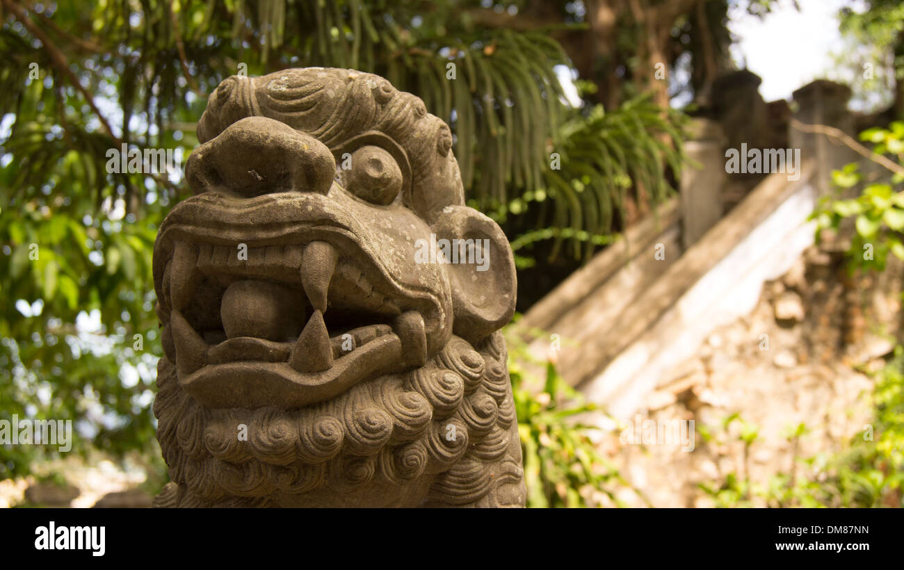Geschnitzten Drachenkopf Hoi An Vietnam South East Asia Stockfoto