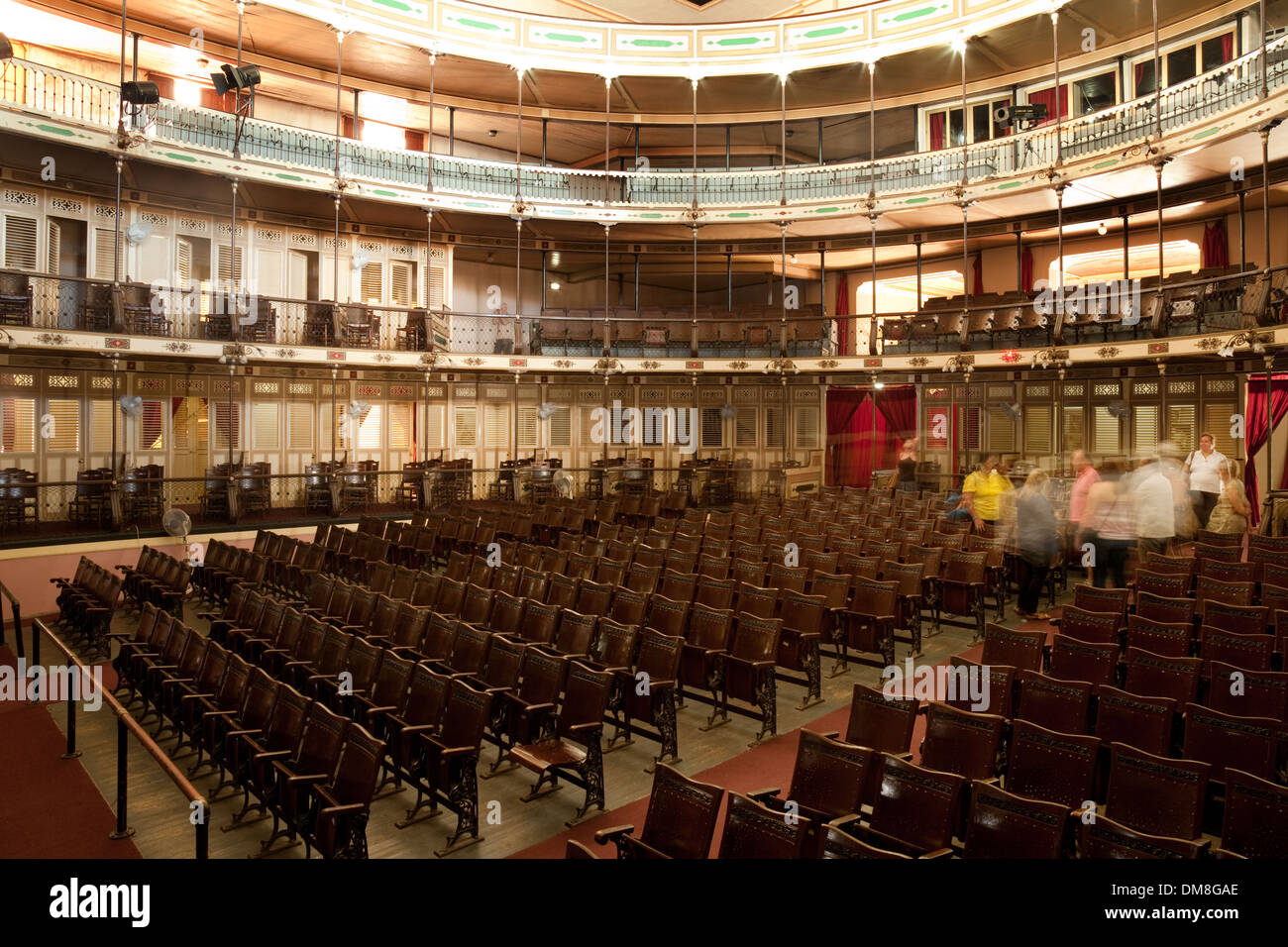 Teatro Tomas Terry Theater Theater innen, Cienfuegos Kuba Karibik Stockfoto