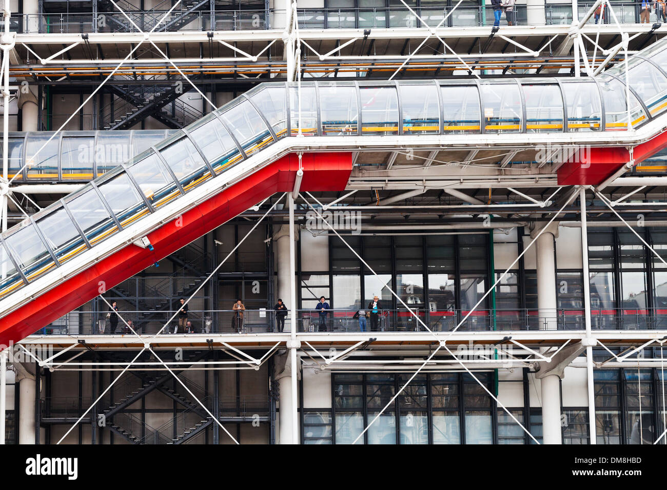 Centre Georges Pompidou in Paris Stockfoto
