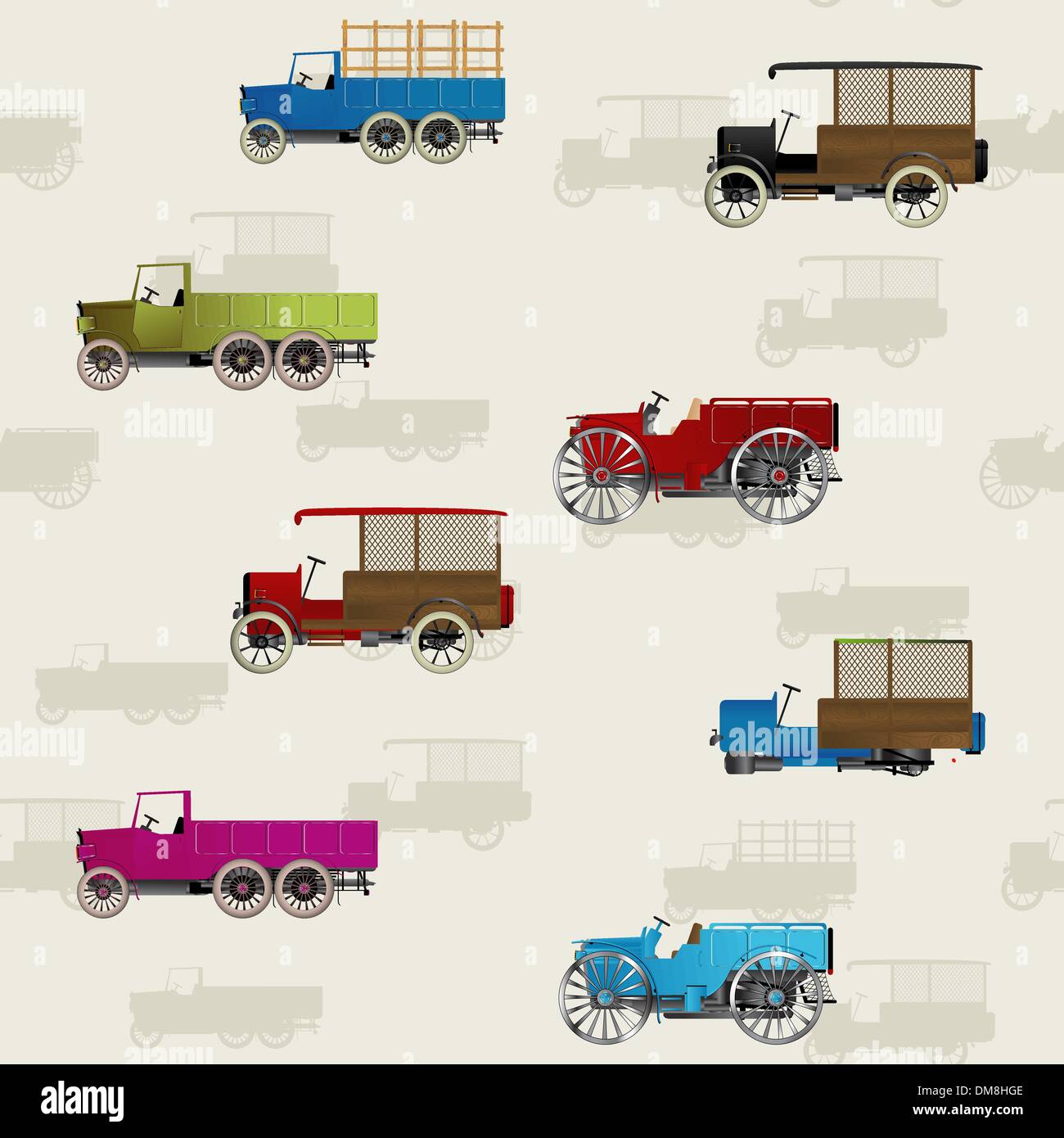 Oldtimer-Muster Stock Vektor