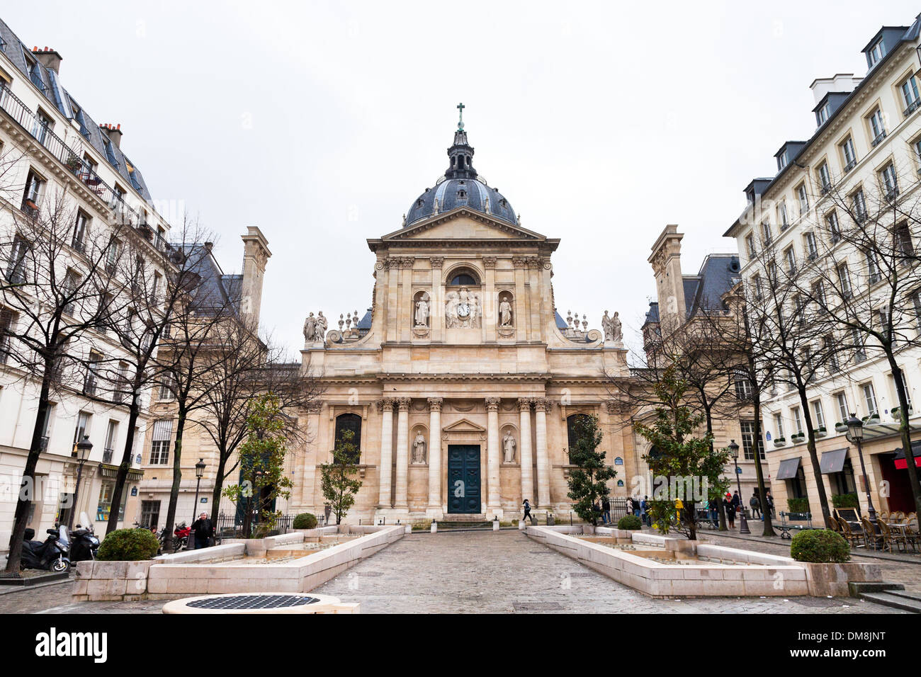 Platz der Sorbonne in Paris Stockfoto