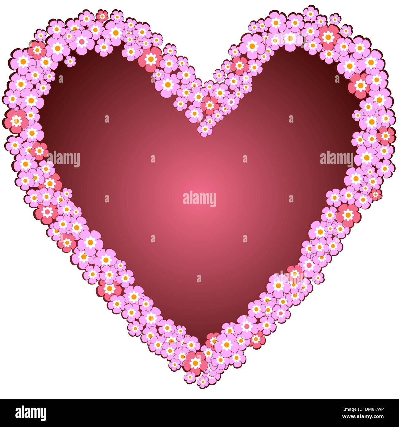 Dekorative Valentine frame Stock Vektor