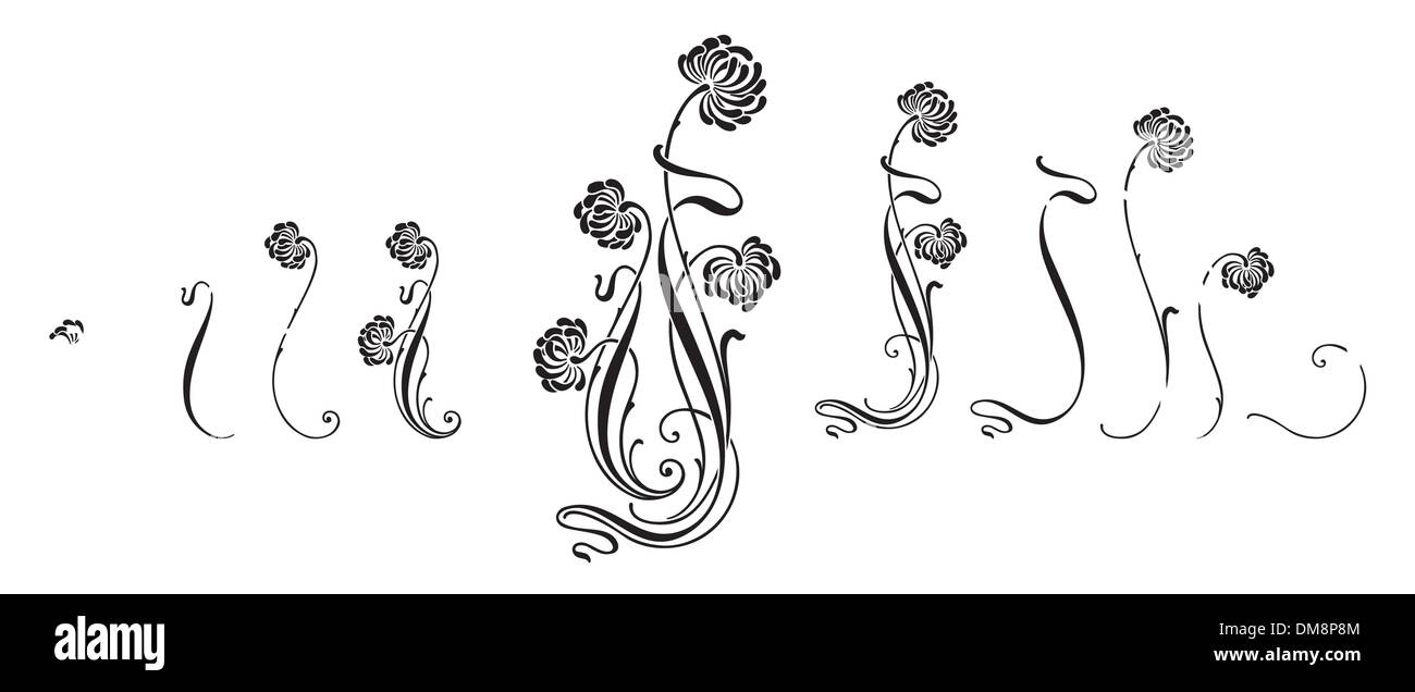 Floral Ornament (Vektor) Stock Vektor