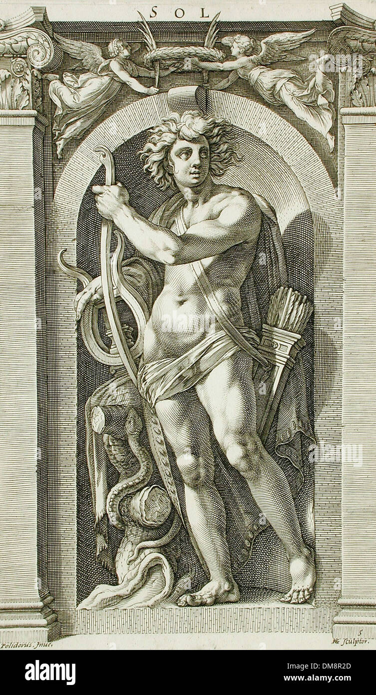 Sol, Hendrik Goltzius (Holland, Mulbracht-nun Bracht-bin - Niederrhein - 1558-1617) 88.91.272e Stockfoto