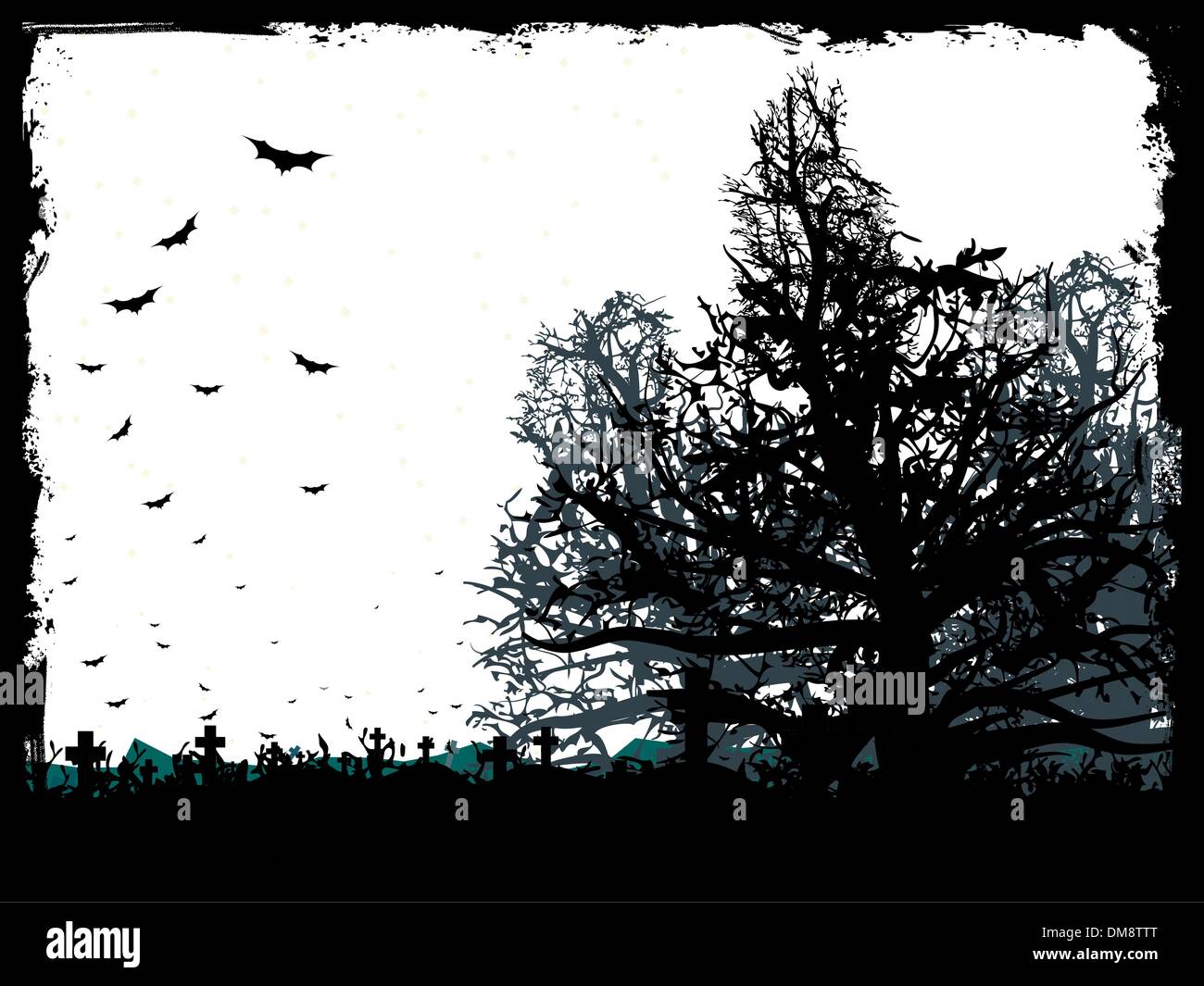 Halloween Illustration Poster. EPS 8 Stock Vektor