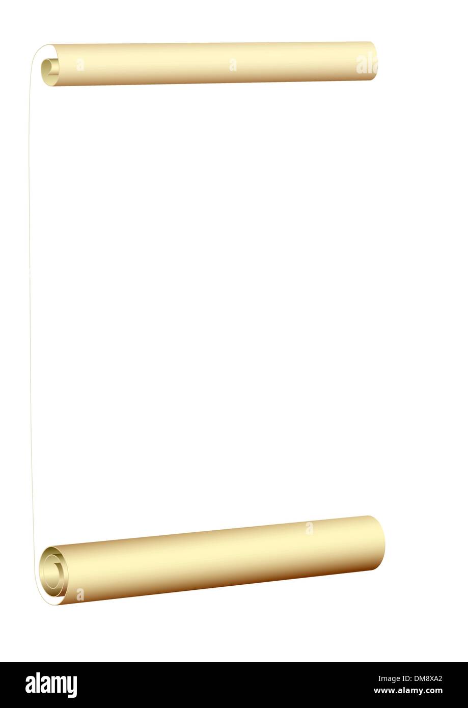 altes Pergament mit Feder - Vektor Stock Vektor