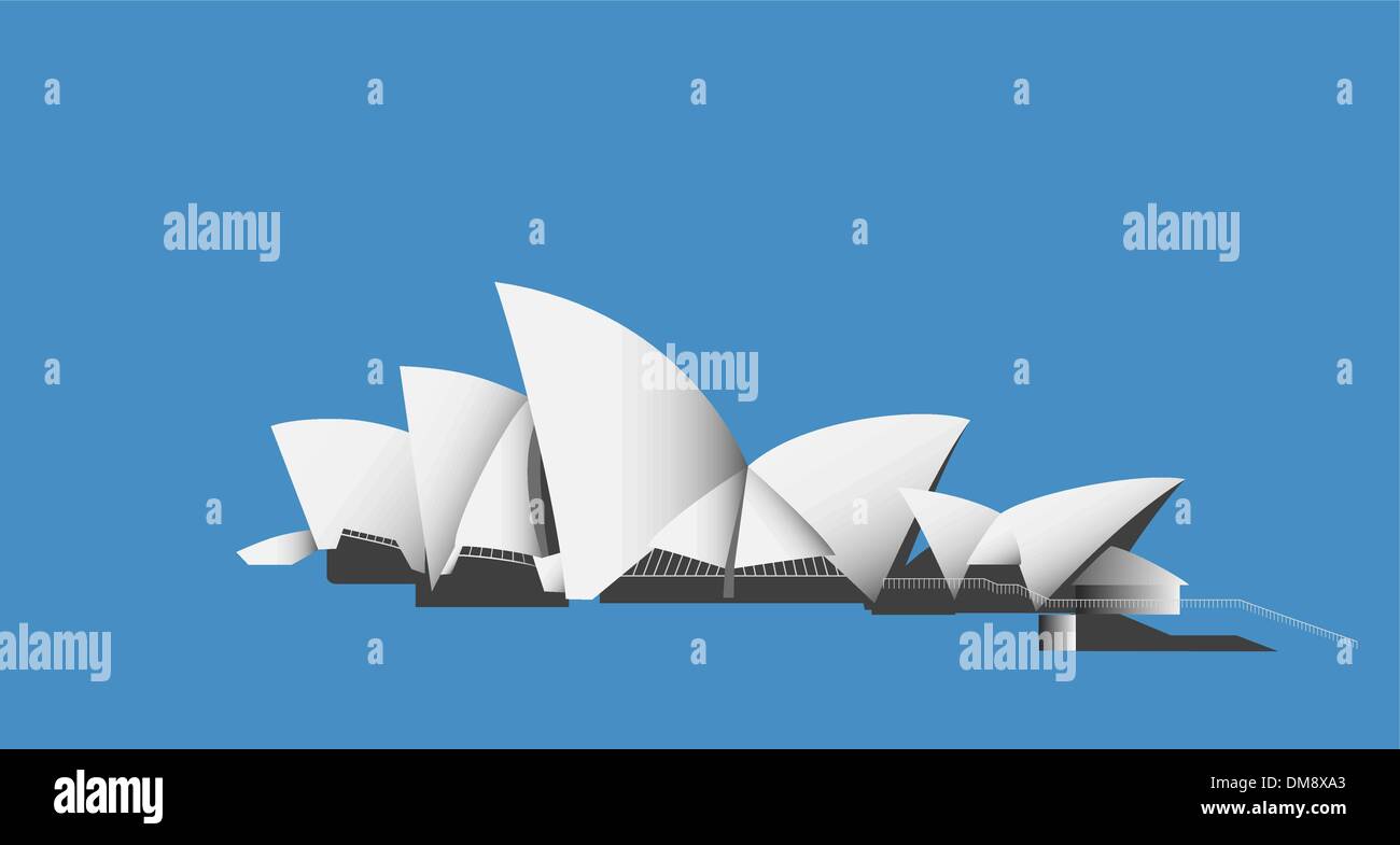 Sydney Opera House - Vektor Stock Vektor