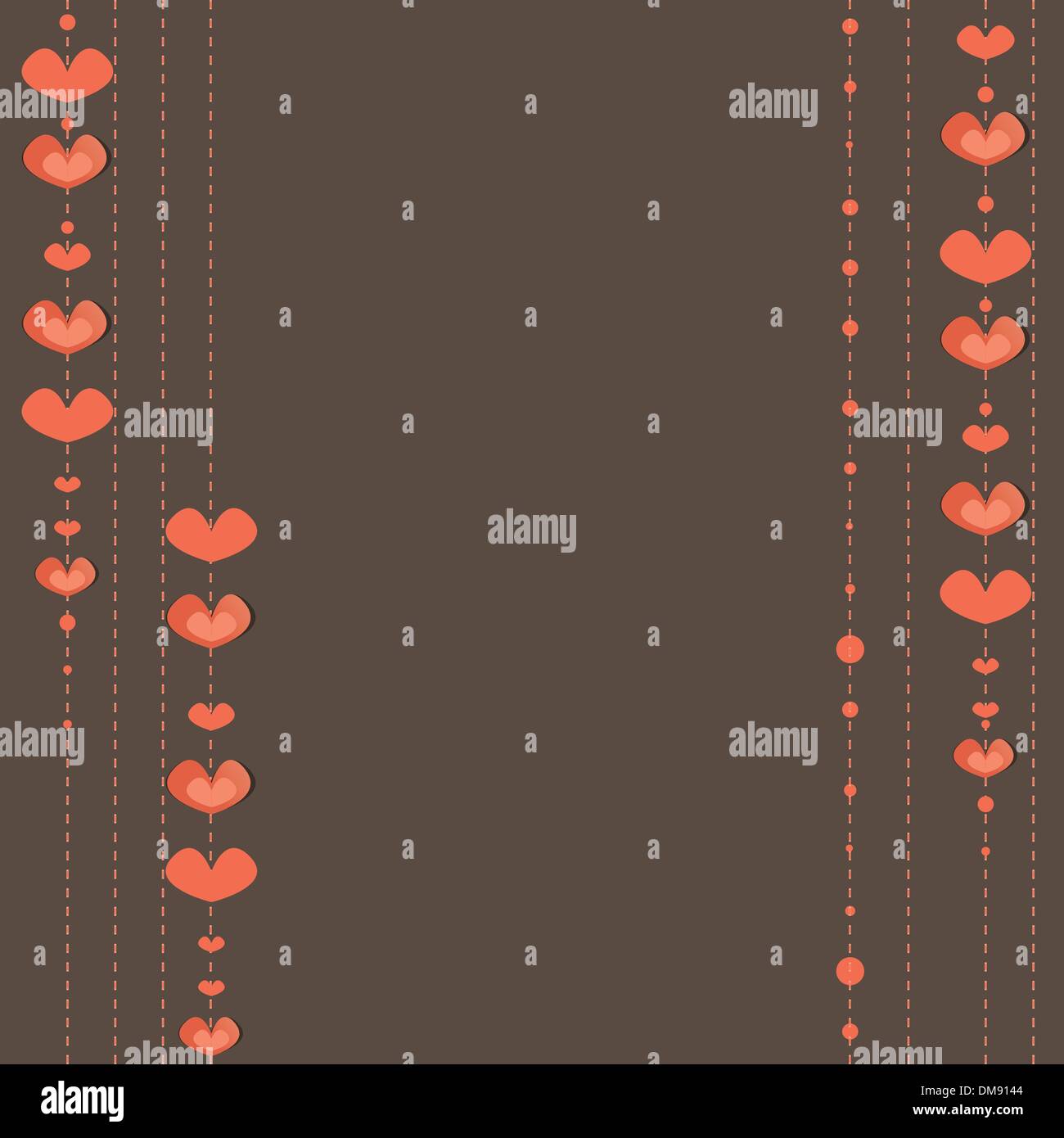 Herzen Hintergrund.  Vektor-illustration Stock Vektor
