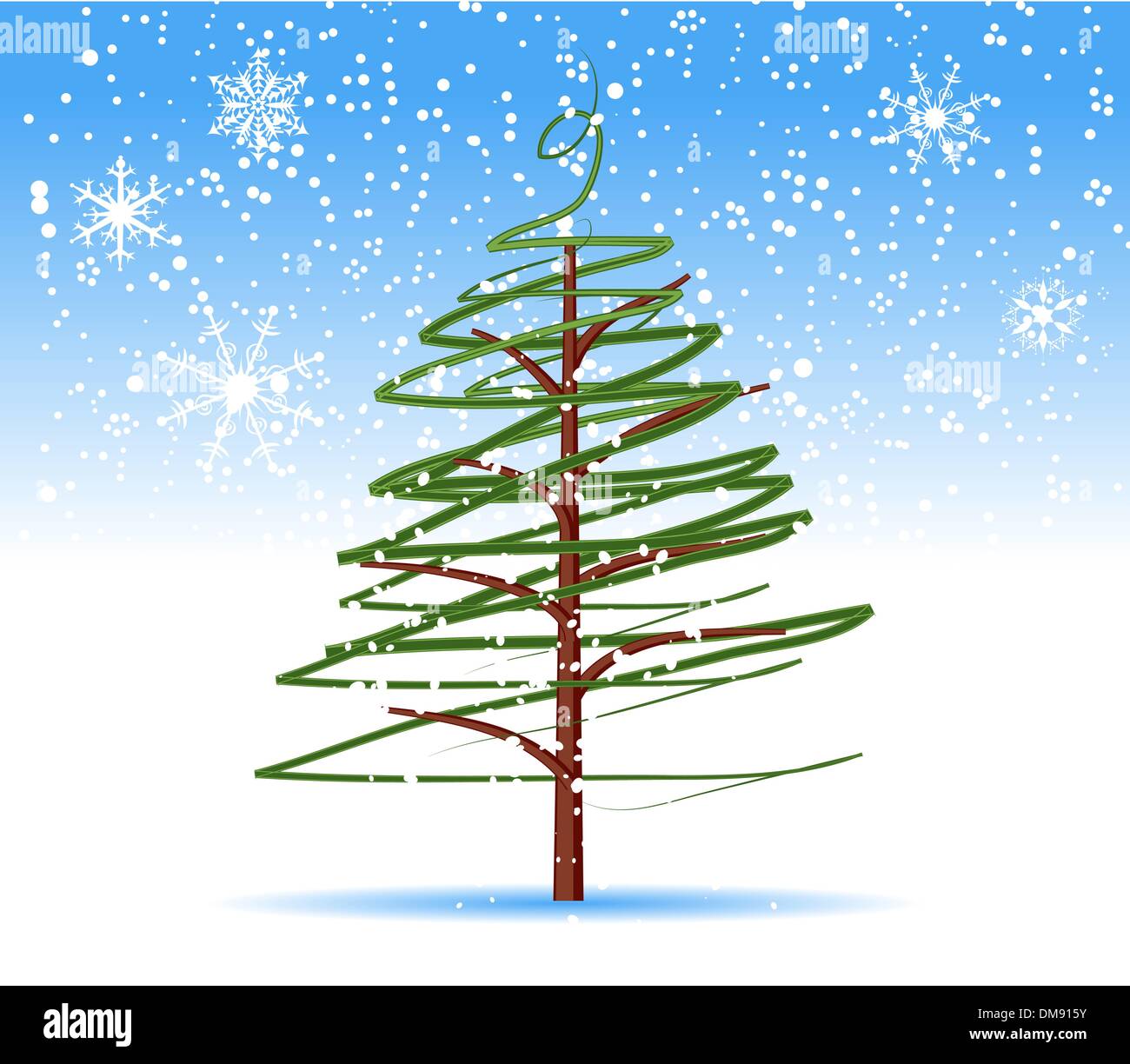 Weihnachtsbaum, winter Stock Vektor