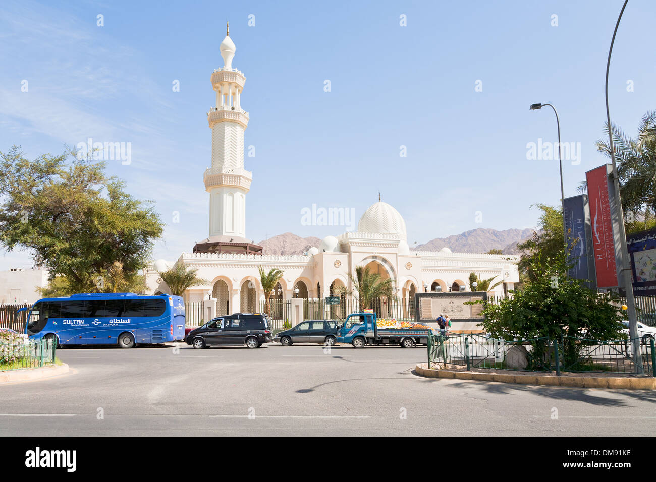 Al-Sharif Al Hussein Bin Ali Moschee in Aqaba Stockfoto