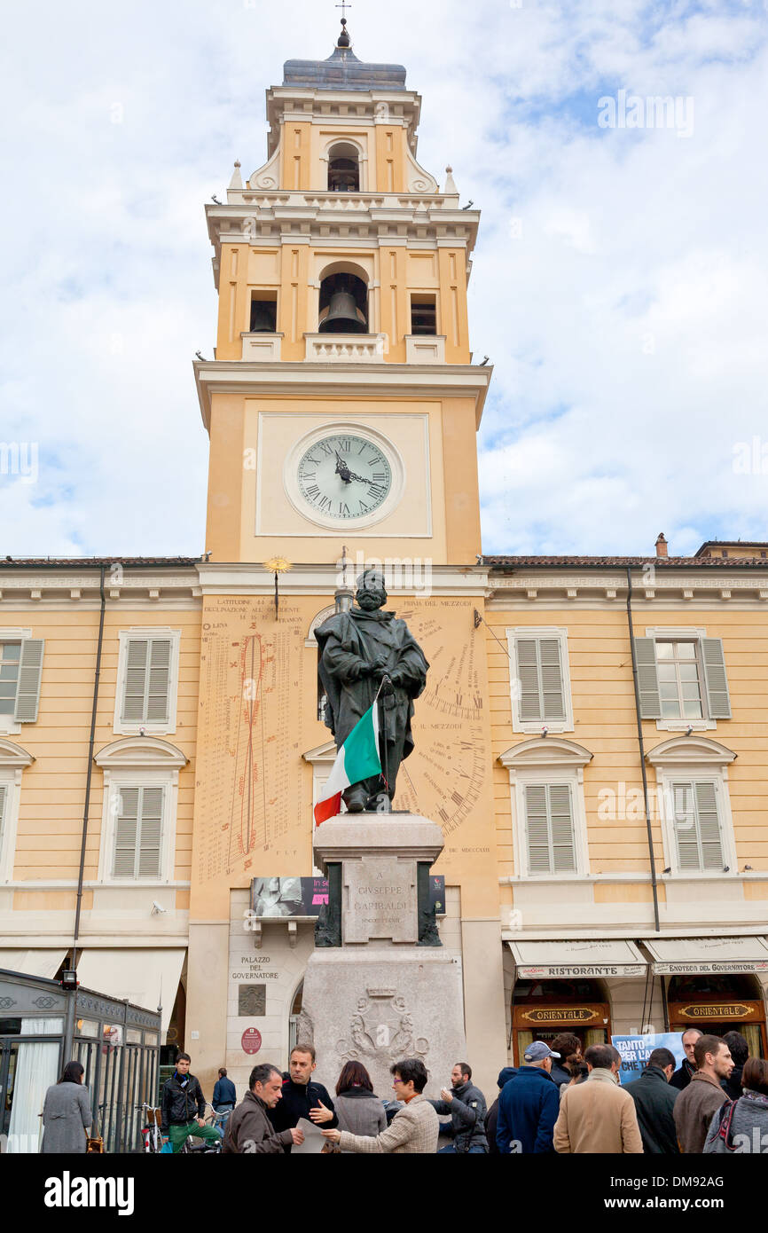 Giuseppe Garibaldi-Denkmal in Parma, Italien Stockfoto