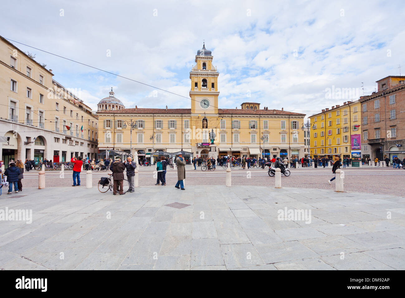 Piazza Garibaldi Parma in Parma, Italien Stockfoto