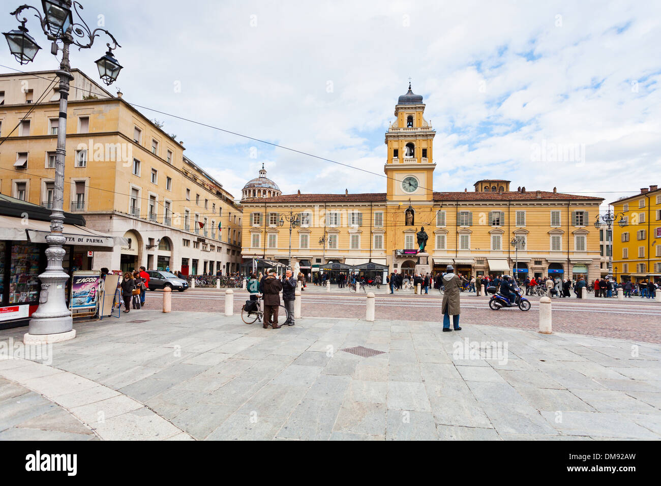 Piazza Garibaldi Parma in Parma, Italien Stockfoto