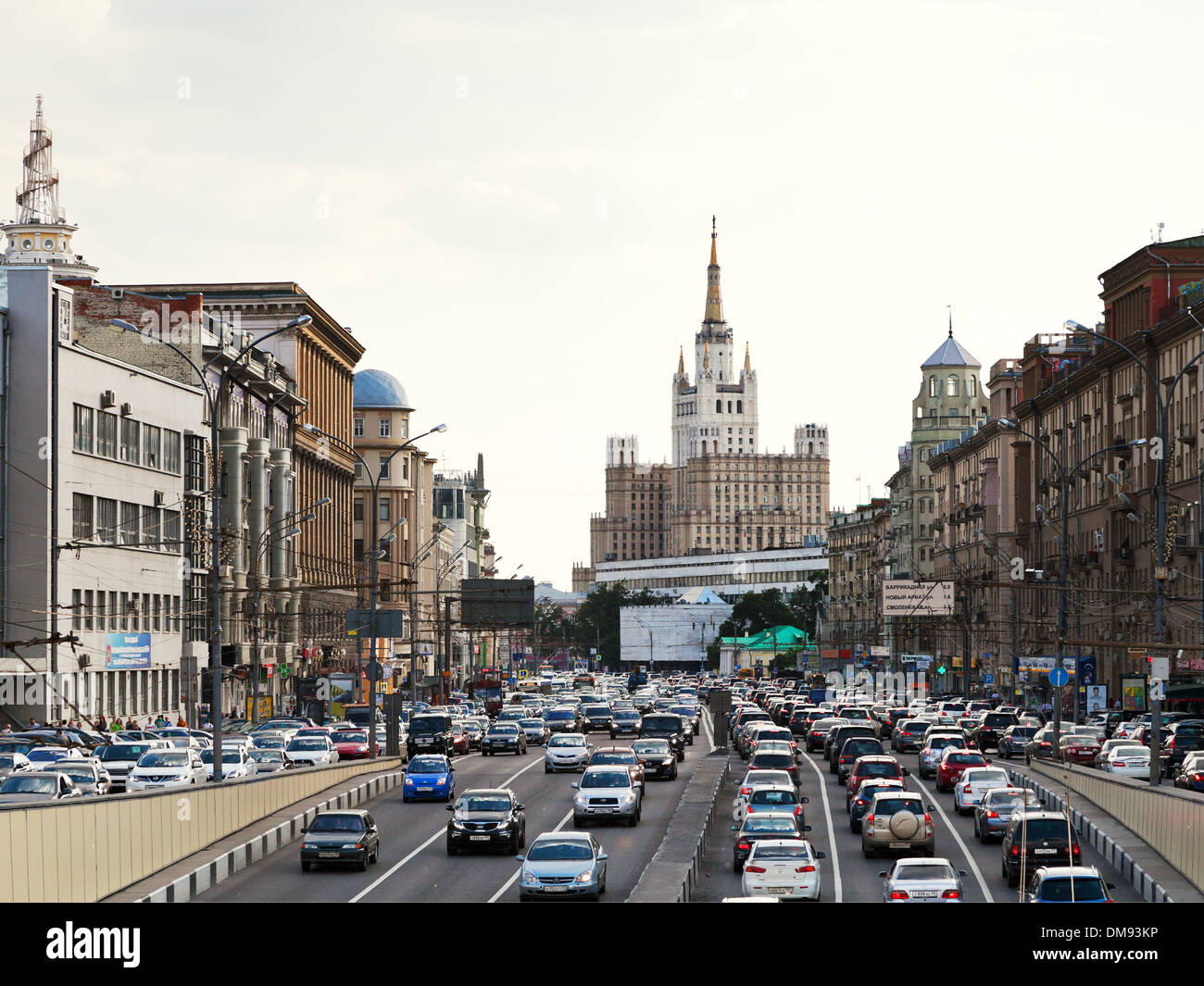 Großer Garten (Bolshaya Sadovaya) Straße in Moskau Stockfoto