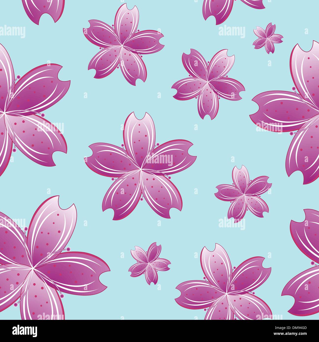 nahtlose Muster Blumen Stock Vektor