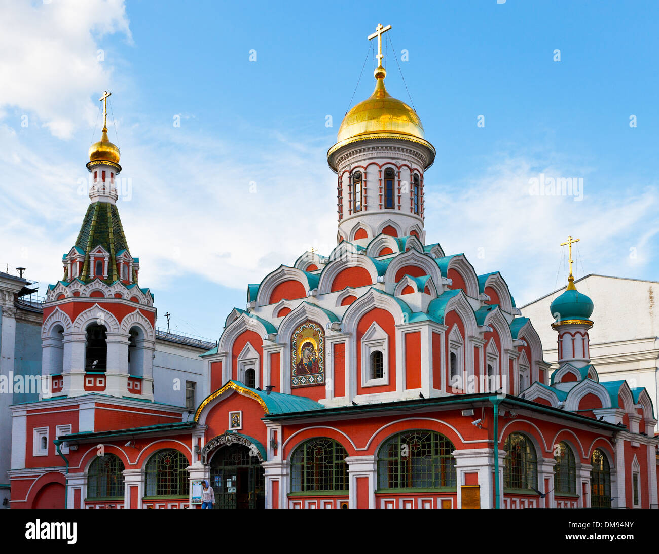 Kathedrale unserer Dame von Kazan - Russisch-orthodoxe Kirche in Moskau, Russland Stockfoto