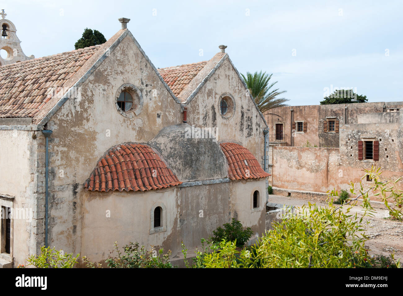 Die Apsis der Kirche, das Kloster Arkadi, Kreta, Griechenland Stockfoto
