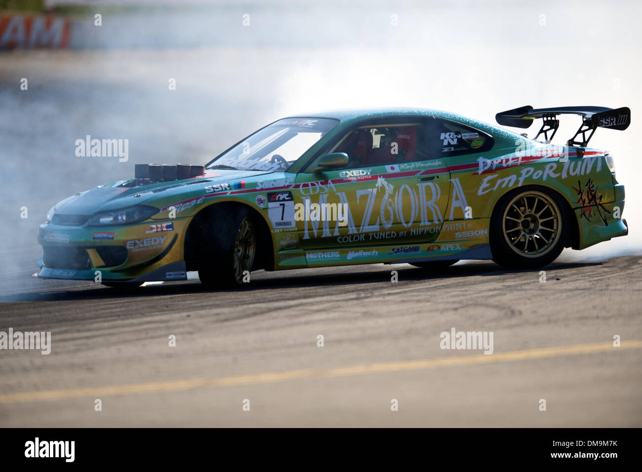 21. August 2009: Maziora/Signal Auto Fahrer Kenji Yamanaka aus Yokohama, Japan in der #7 Nissan S15 Silvia auf dem Formula Drift-Event '' gesperrt und geladen '', Infineon Raceway, Sonoma, CA Â © Matt Cohen / Southcreek Global 2009 (Credit-Bild: © Southcreek Global/ZUMApress.com) Stockfoto